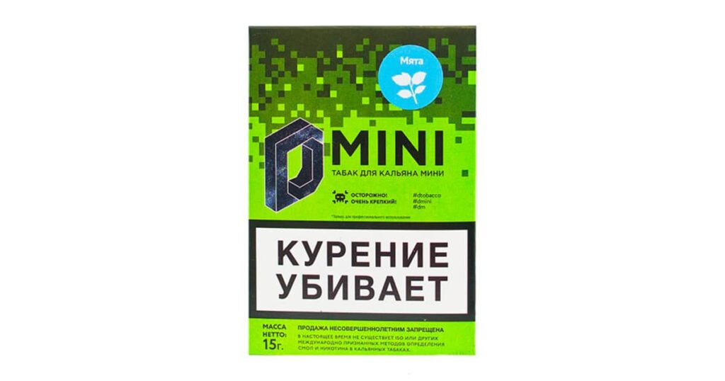 D-mini 15гр (мята) табак для кальяна