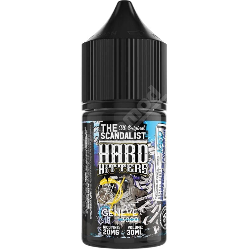 The Scandalist Hardhitters salt (iced/blueberry/black currant/soda) 20mg M