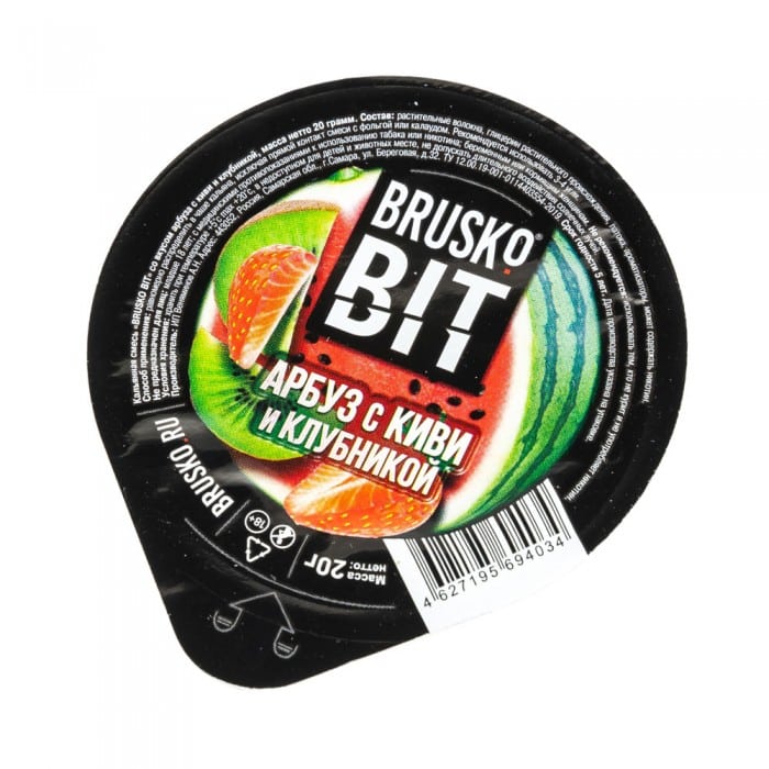 Brusko Bit 20гр (арбуз с киви и клубникой) смесь для кальяна