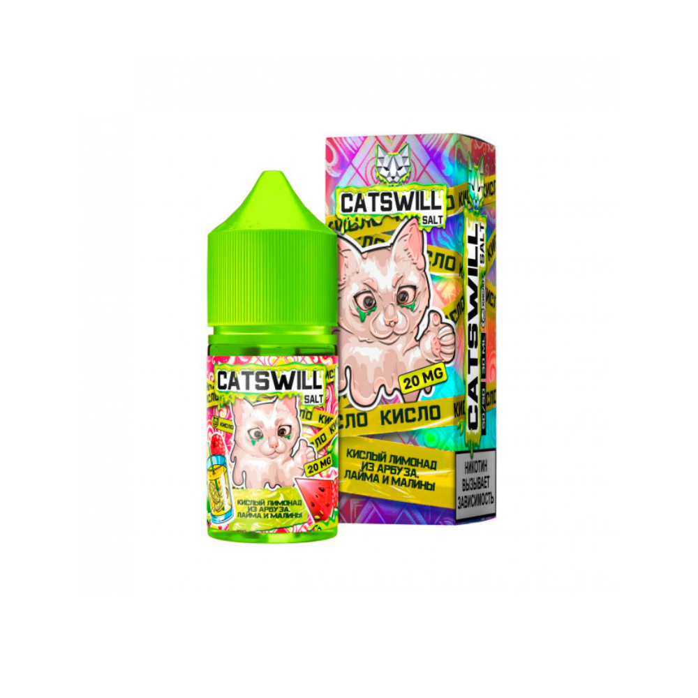 Catswill Sour salt (лимонад/арбуз/лайм/малина) 20mg M