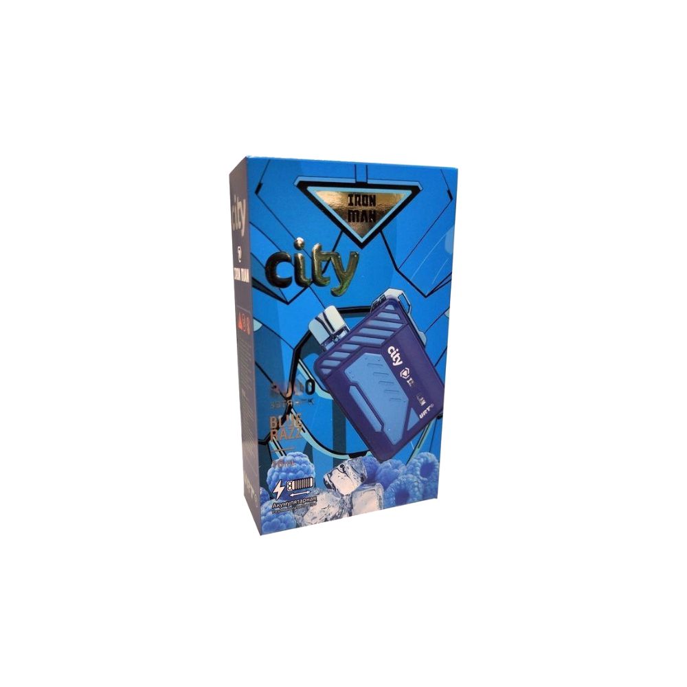 City Iron Man (blue razz) M