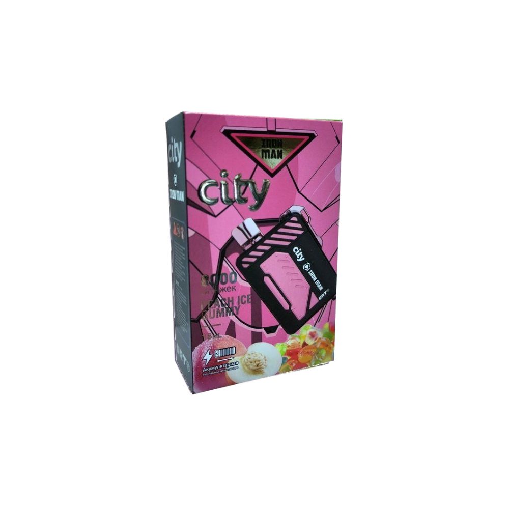City Iron Man (peach ice/gummy) M