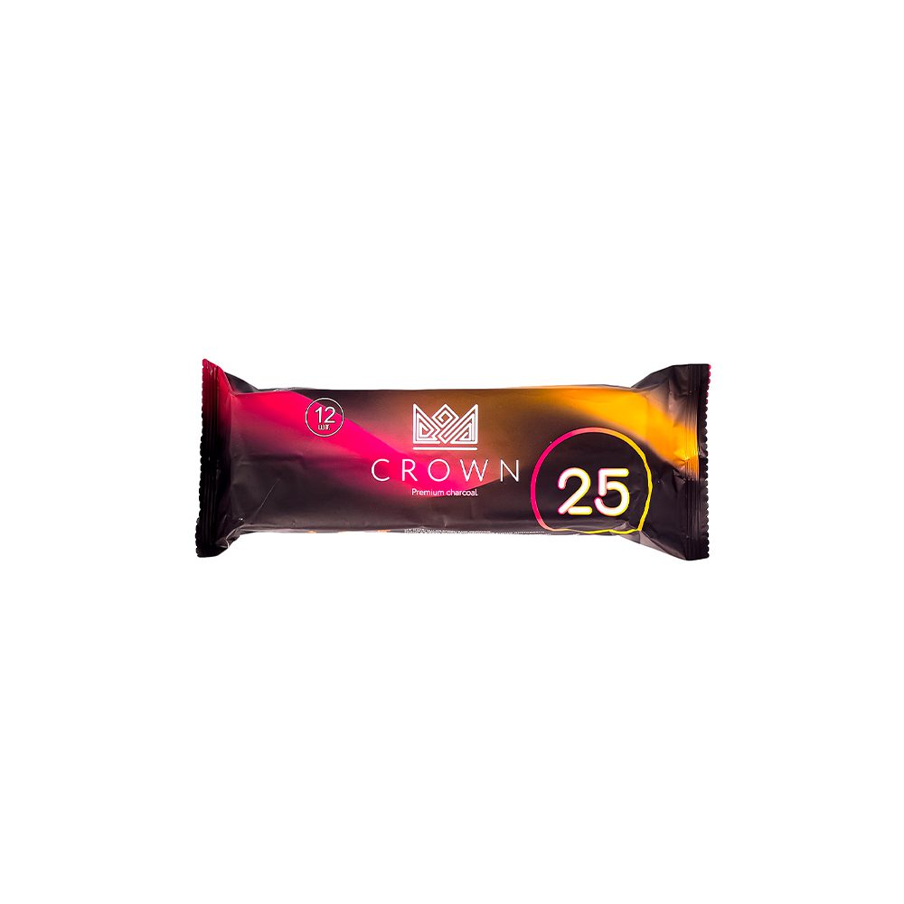 Crown 25мм/12шт уголь для кальяна
