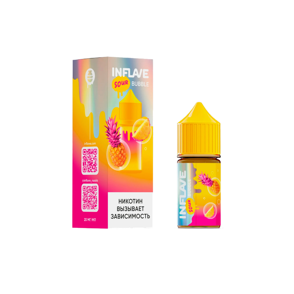 Inflave Bubble salt (апельсин/манго/арбуз) 20mg M