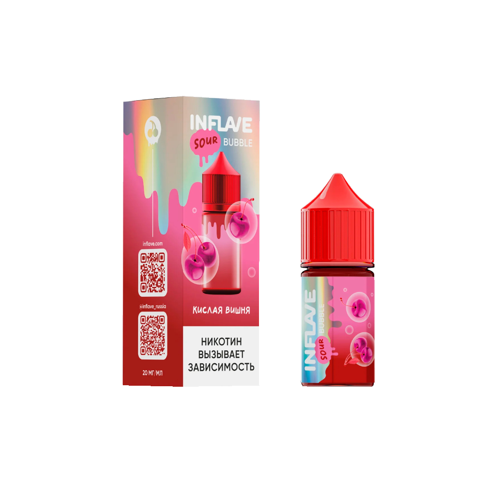 Inflave Sour Bubble salt (кислая вишня) M