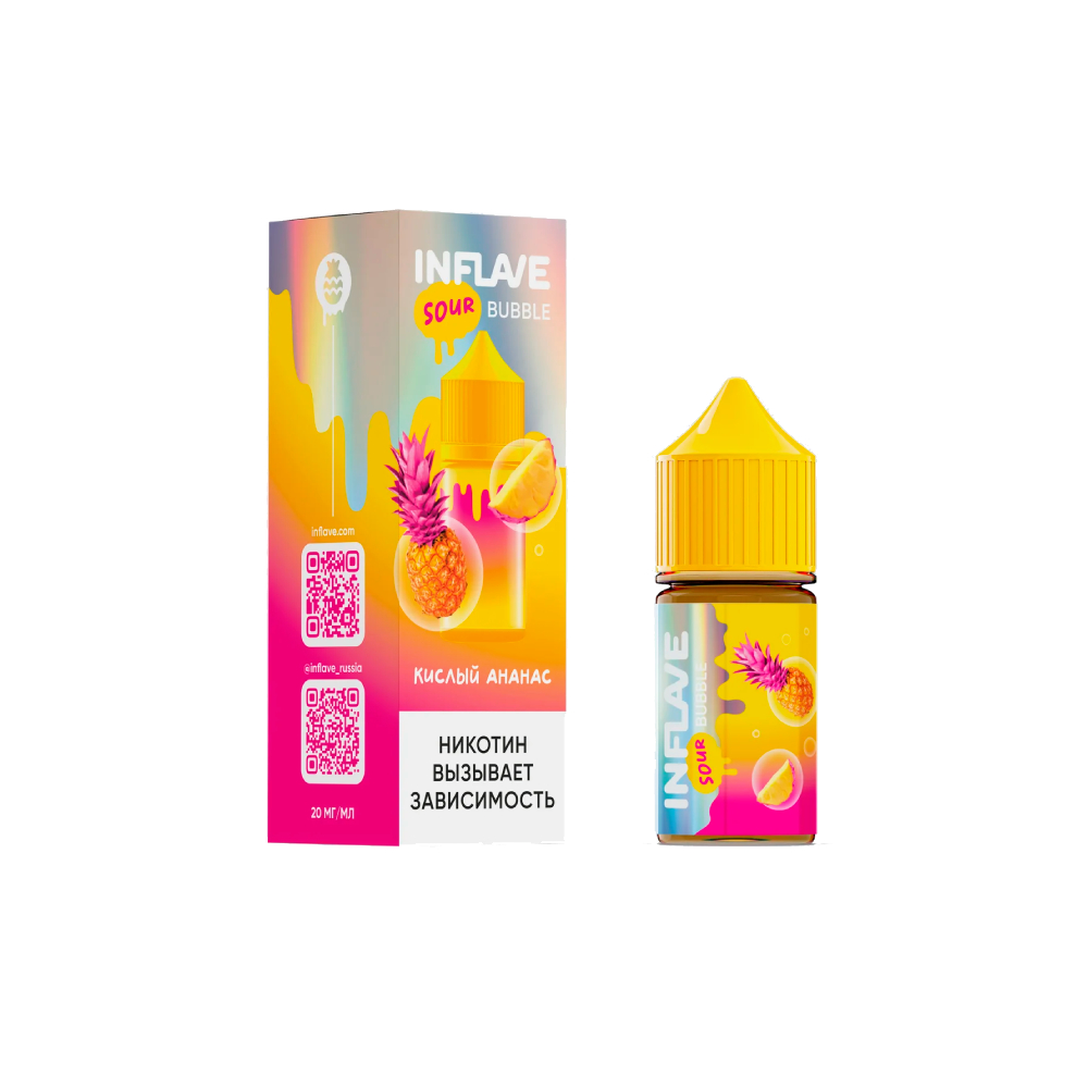 Inflave Bubble salt (кислый ананас) 20mg M