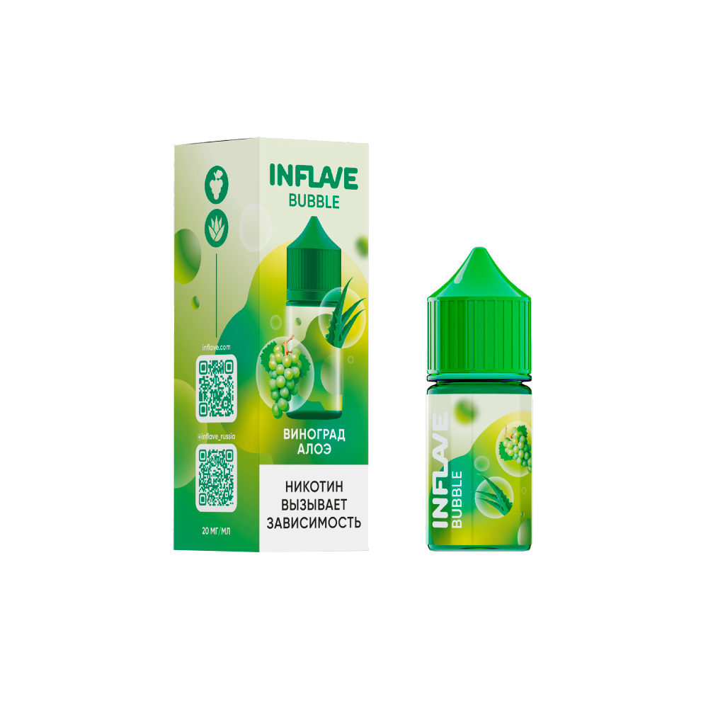 Inflave Bubble salt (виноград/алое) M
