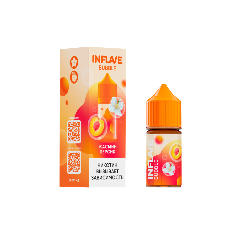Inflave Bubble salt (жасмин/персик) M