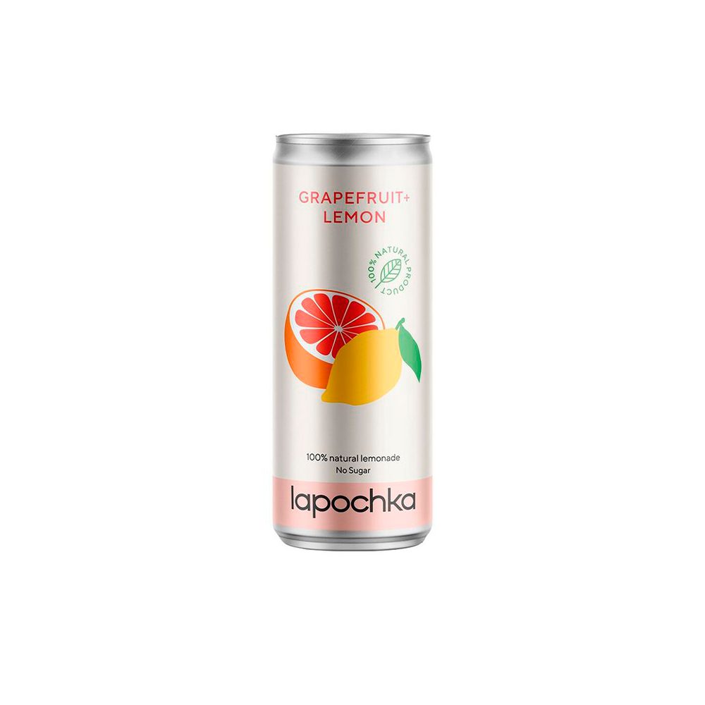 Напиток Lapochka (grapefruit/lemon) 0.33л