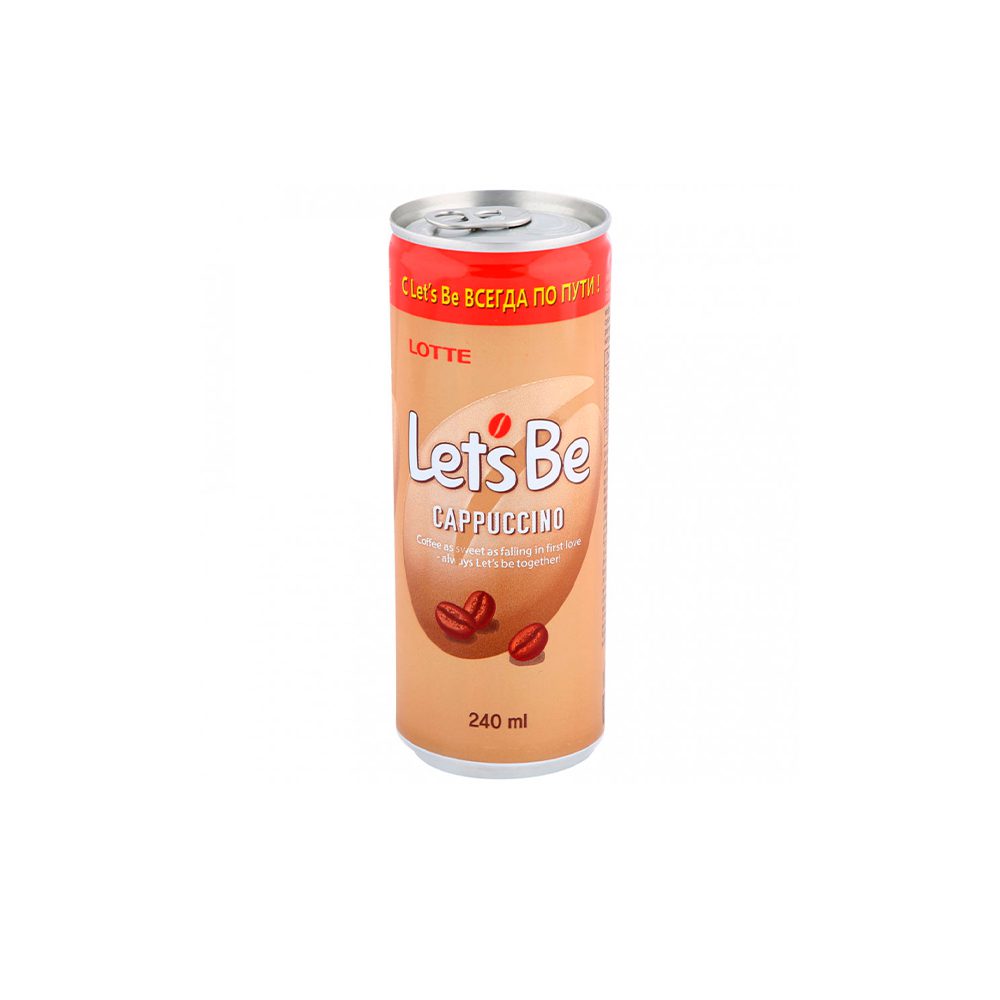 Напиток Lotte let's (cappuccino) 0.24л