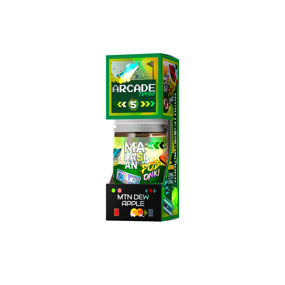 Podonki Malasian Arcade salt (sour/mtn dew/apple) 20mg M