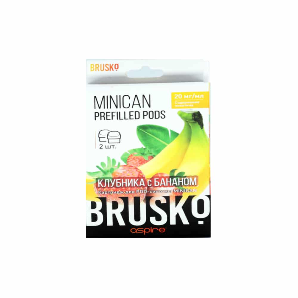 Картридж Brusko Minican (клубника с бананом)