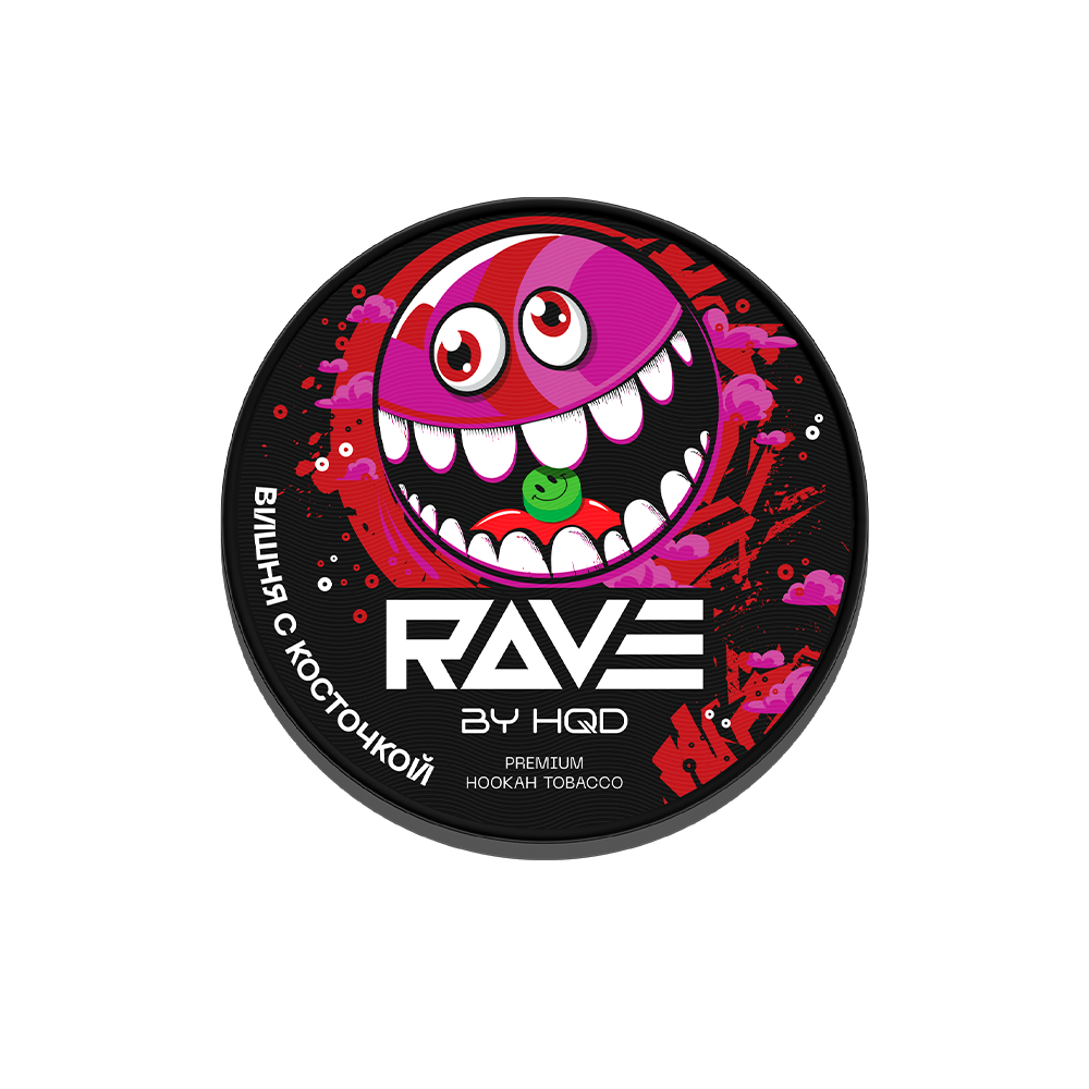 Rave by HQD 25гр (вишня с косточкой) табак для кальяна