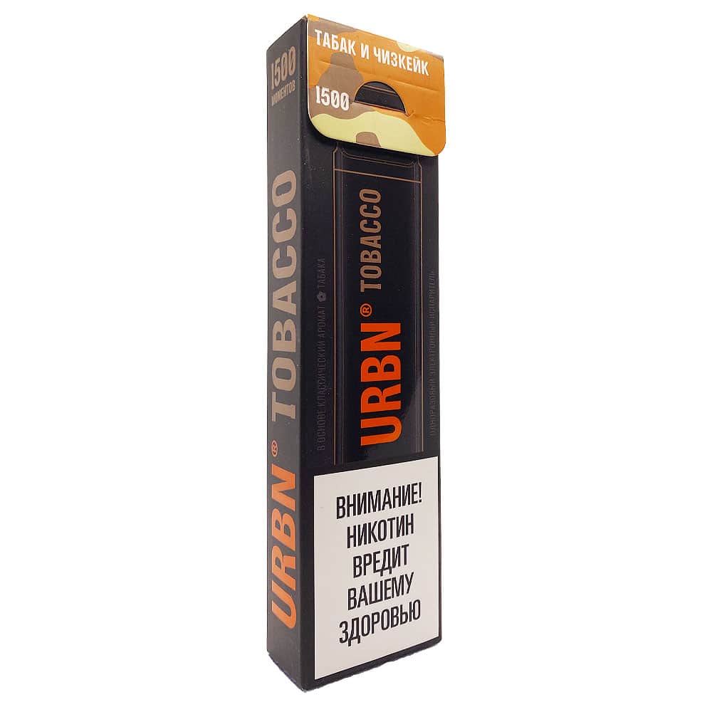 URBN Tobacco (табак и чизкейк) одноразовая электронная сигарета