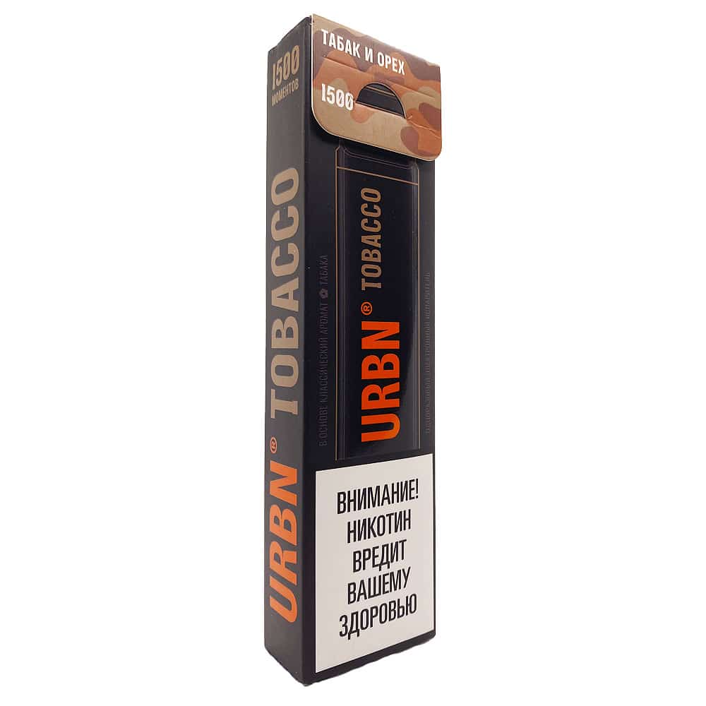 URBN Tobacco (табак и орех) одноразовая электронная сигарета
