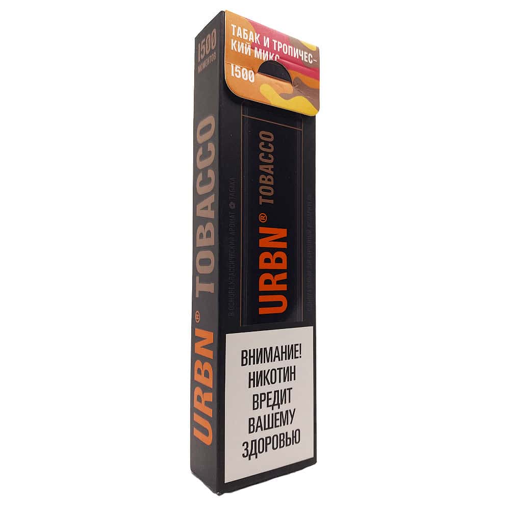 URBN Tobacco (табак и тропический микс) одноразовая электронная сигарета