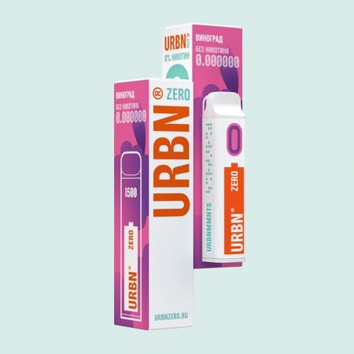 Urbn max zero (виноград) одноразовая электронная сигарета
