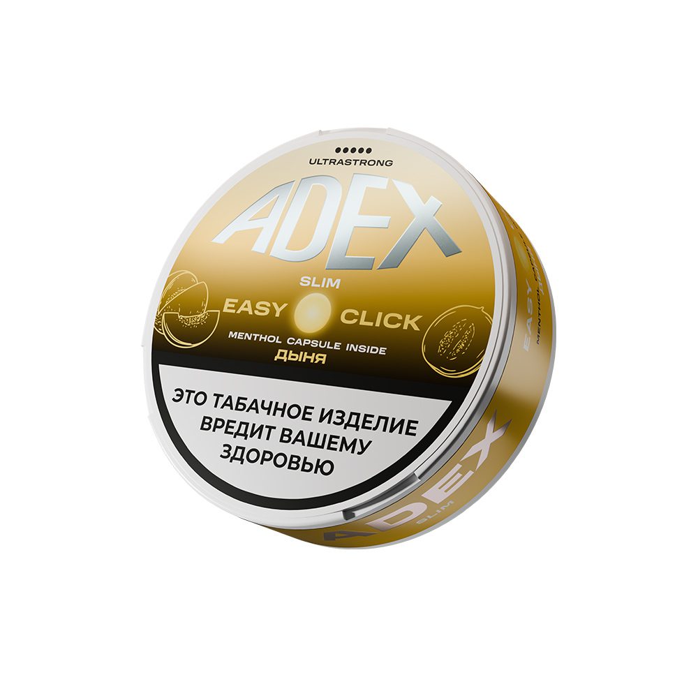 Жевательный табак Adex UltraStrong Easy Click Slim 9гр (дыня)