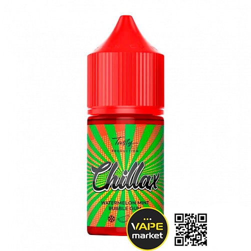 Жидкость Chillax salt 30мл (watermelon/ mint bubble gum)