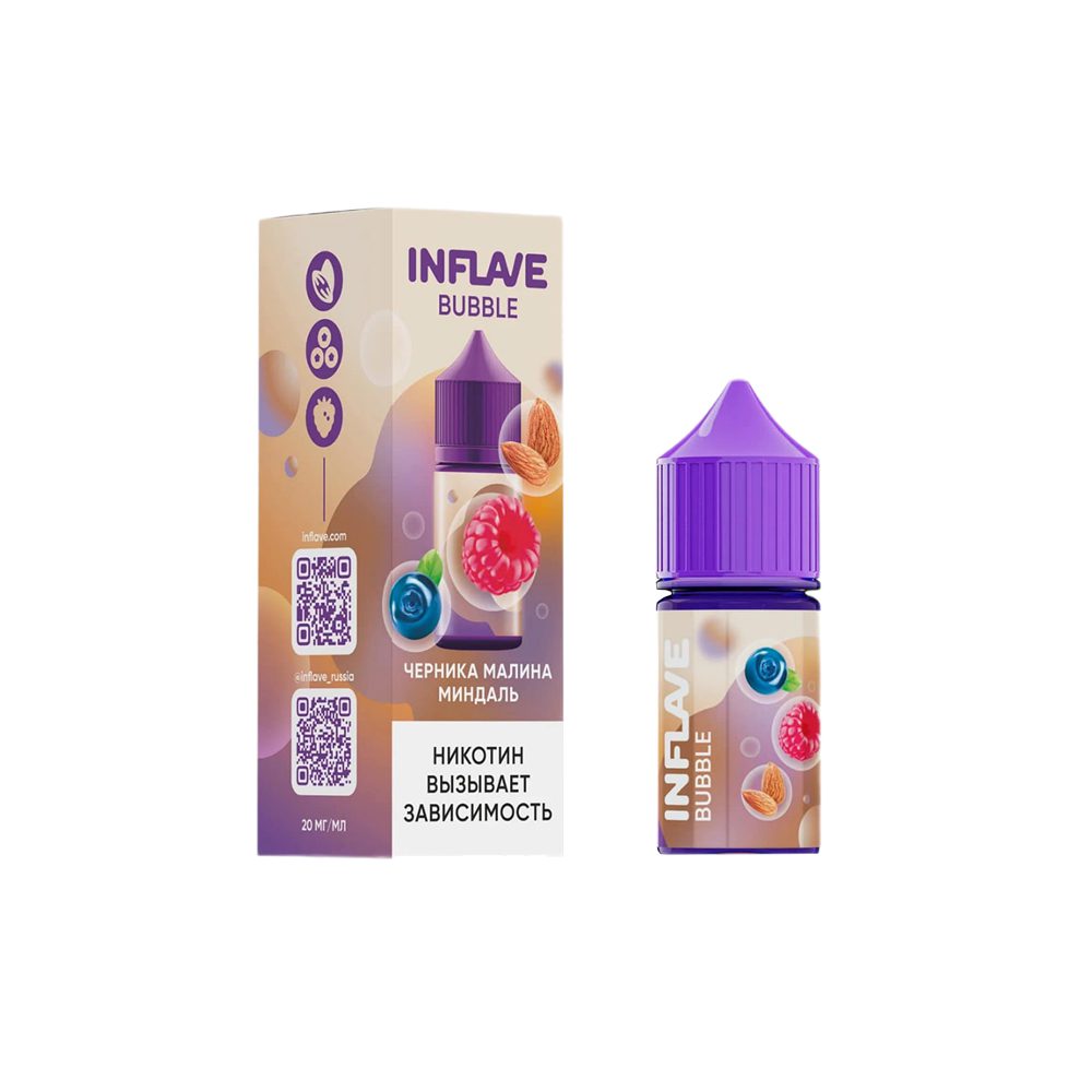 Inflave Bubble salt (черника/малина/миндаль) 20mg М